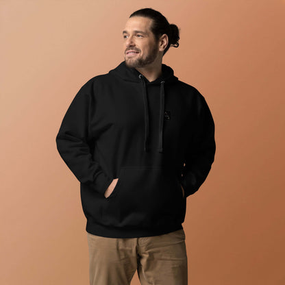 Unisex-Kapuzenpullover in Schwarz, ideal für coole Abende, unisex kapuzenpullover kaufen.
