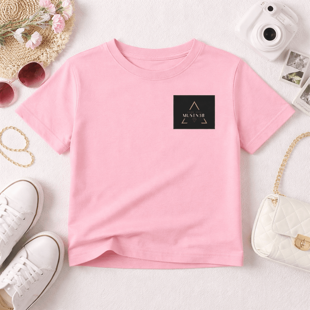 Baby Jersey T-Shirt in Rosa, weicher Stoff, perfektes Tragegefühl für Babys, ideal für den ganzen Tag.